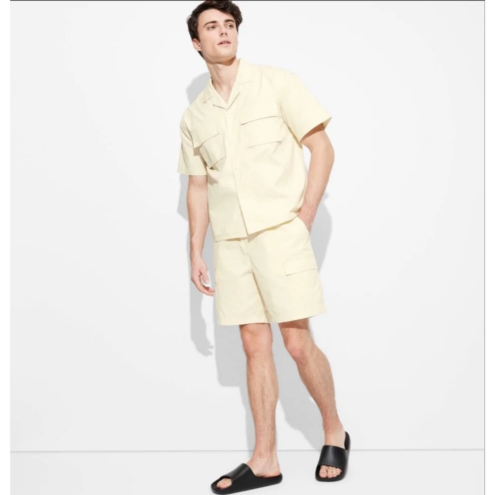 Men’s 8" Utility Cargo Shorts – Cream – Size S – NWT - Picture 1 of 7